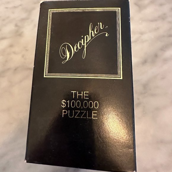 Vintage Decipher Jigsaw Puzzle, The $100,000 Puzzle, 2 Sided, 1st Edition, 1983 - Picture 9 of 10